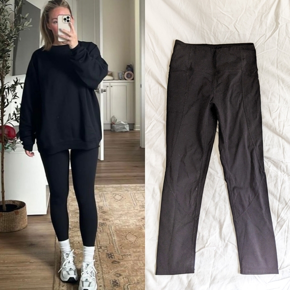 Leggings Pants - Basic Black leggings Size XL